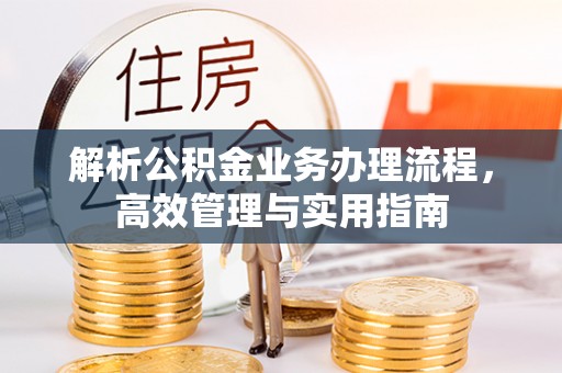 凤林解析公积金业务办理流程，高效管理与实用指南