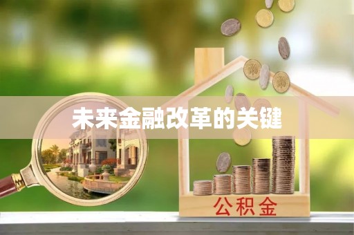 凤林未来金融改革的关键